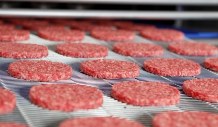 Burger patty production line