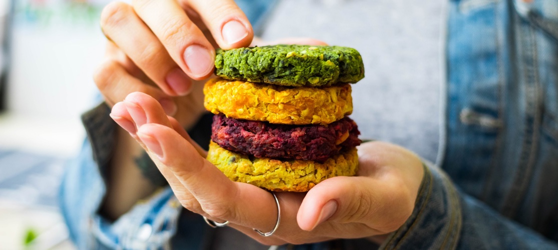 Sustainable Food Plant Based Protein Burger Patties