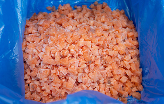 TREIF Dicing Frozen Salmon