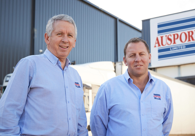 Peter Hardy (left), Dale Bissett (right), Auspork, Derrimut, Australia