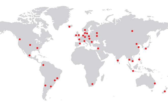 World Map With Dots